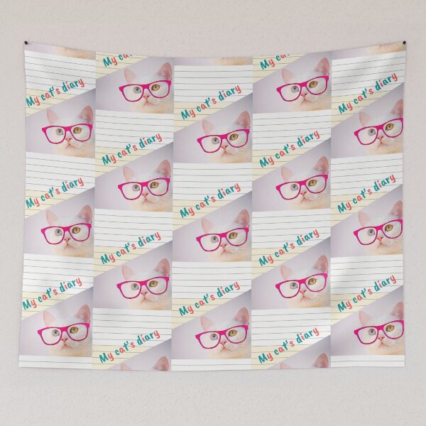 Item preview, Cat with glasses designed and sold by IvyHonorio8.