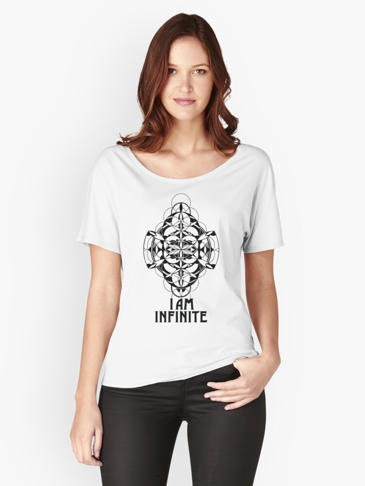 Thumbnail 1 of 3, Relaxed Fit T-Shirt, I AM INFINITE t-shirt designed and sold by EEL84.