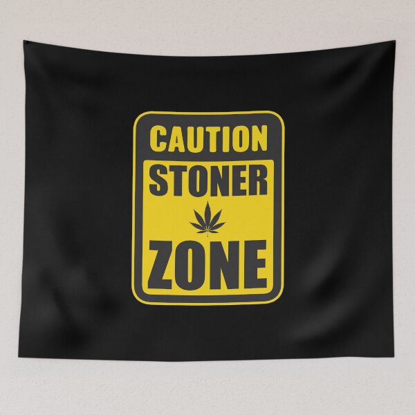 Item preview, Caution Stoner Zone Cannabis Weed Leaf Gift designed and sold by TTFMerch.
