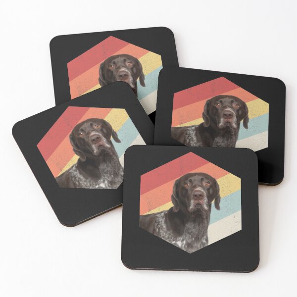 Item preview, cute german shorthaired pointer dog art retro vintage gifts designed and sold by alaechamlal.