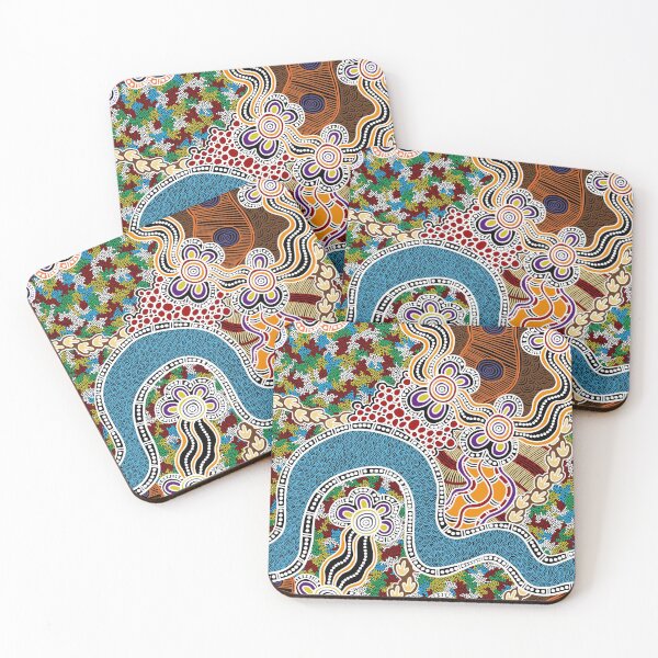 Item preview, Authentic Aboriginal Art - Big River designed and sold by HogarthArts.