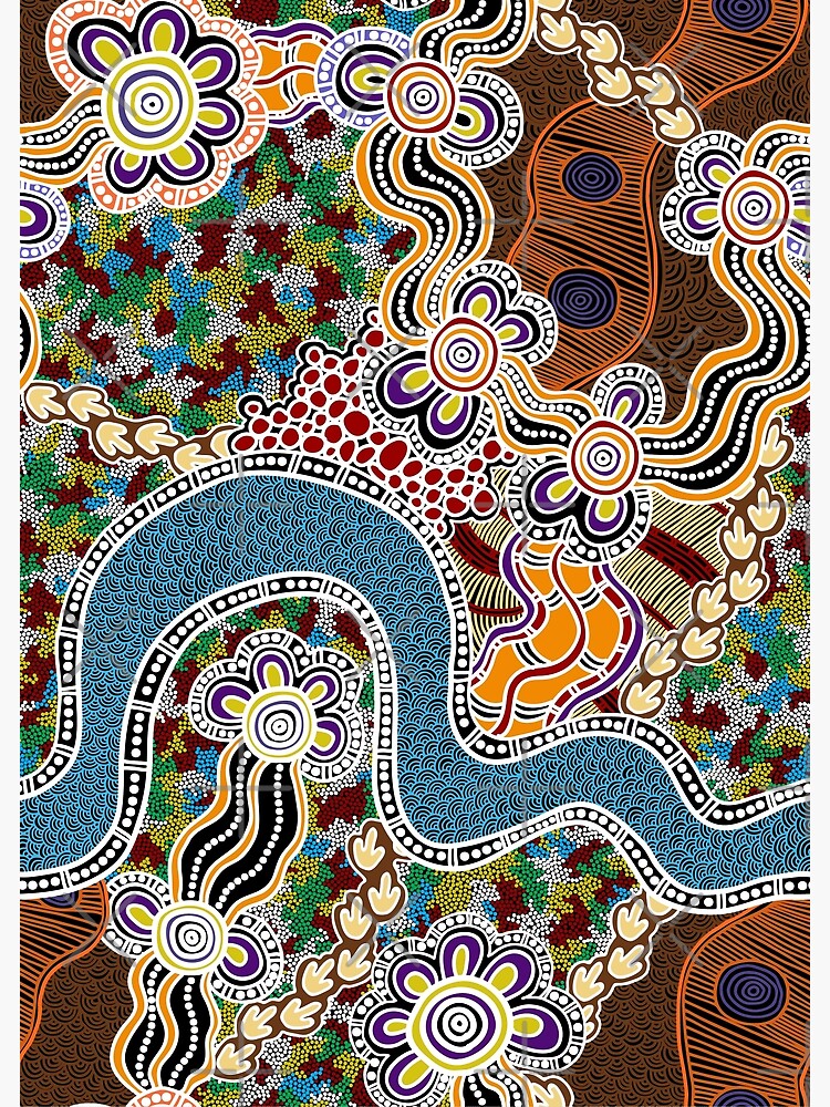 "Authentic Aboriginal Art " Framed Art Print by HogarthArts Redbubble