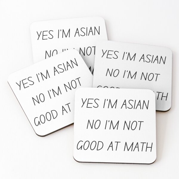 Item preview, Yes I'm Asian No I'm not Good at Math Stop Asian Hate designed and sold by HDTees4U.