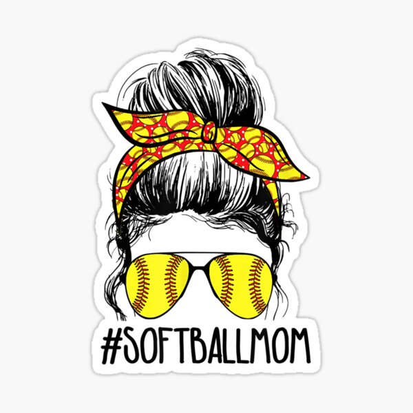 Softball Mom Sticker
