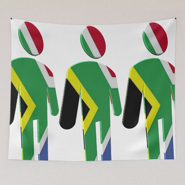 Item preview, South Africa Flag Figure 3D On White designed and sold by Boakes-Digital.