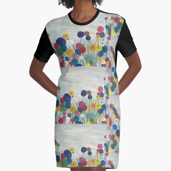 Bloom pops Graphic T-Shirt Dress