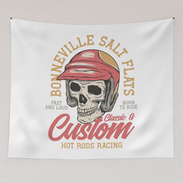 Item preview, Bonneville salt flats hot rods racing Sticker, tshirt designed and sold by LydiaMacdonald.