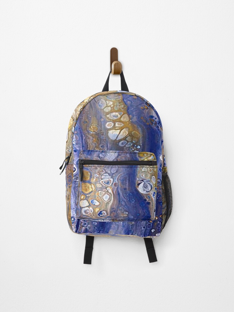 Thumbnail 1 of 3, Backpack, Vertical rivers designed and sold by RGiadaArtShop.