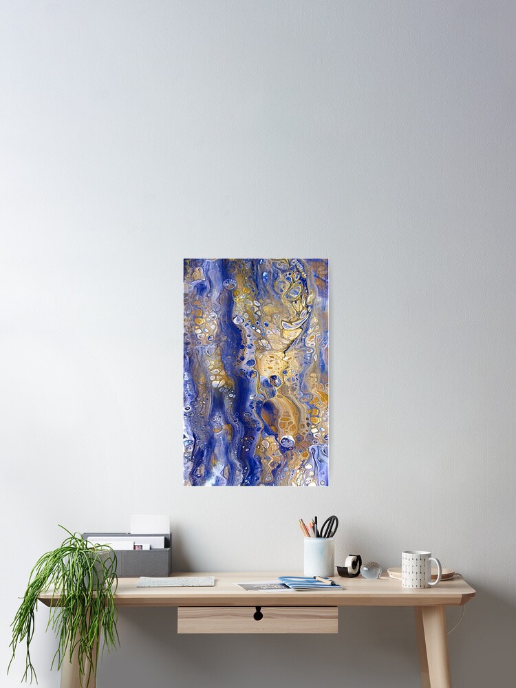 Thumbnail 2 of 3, Poster, Vertical rivers designed and sold by RGiadaArtShop.