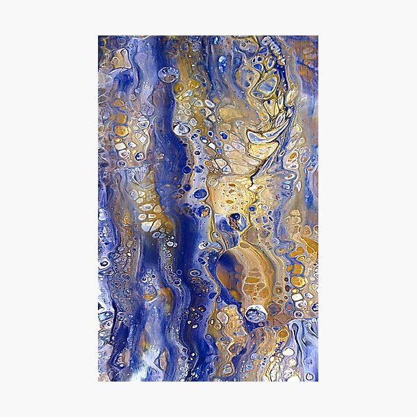 Aperçu de l'œuvre Rivières verticales créée et vendue par RGiadaArtShop.