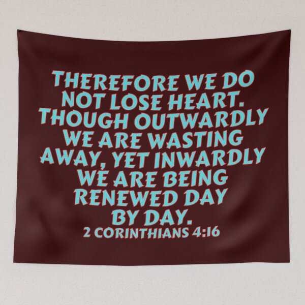 Item preview, Bible Verse 2 Corinthians 4:16 designed and sold by Prayingwarrior.