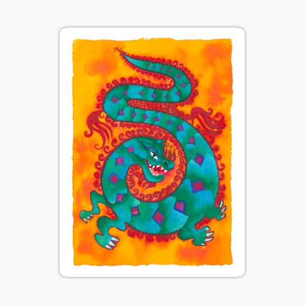 Vibrant Dragon Sticker