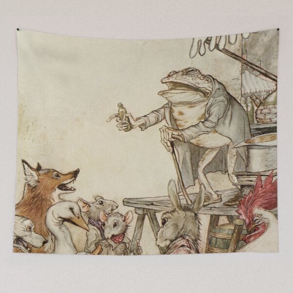 Item preview, The Frog and the Fox - Arthur Rackham designed and sold by NineVi.