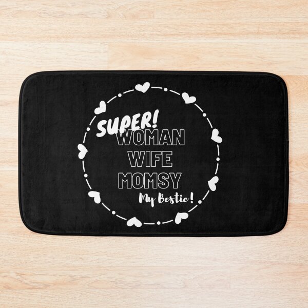 Item preview, Super woman wife momsy, My Bestie! in Black designed and sold by ForeverInColors.