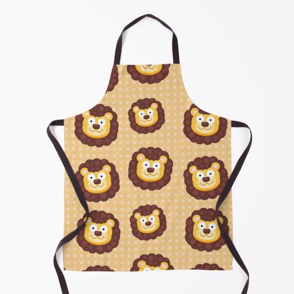Item preview, cute lion head seamless pattern designed and sold by werezu.