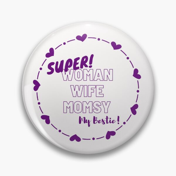 Item preview, Super woman wife momsy, My Bestie! in White designed and sold by ForeverInColors.