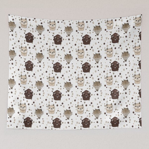 Item preview, llamas & alpacas pattern designed and sold by vividlycoby.