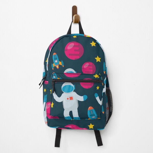 Item preview, astronaut with spaceship seamless pattern designed and sold by werezu.