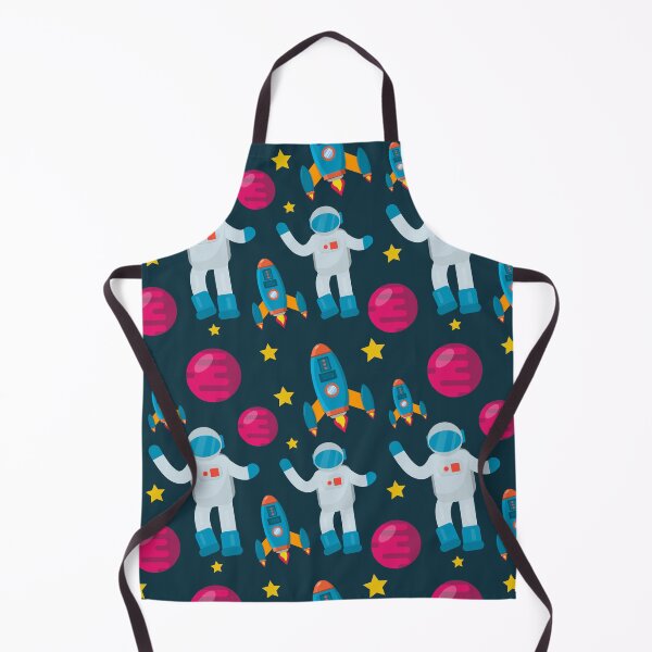 Item preview, astronaut with spaceship seamless pattern designed and sold by werezu.