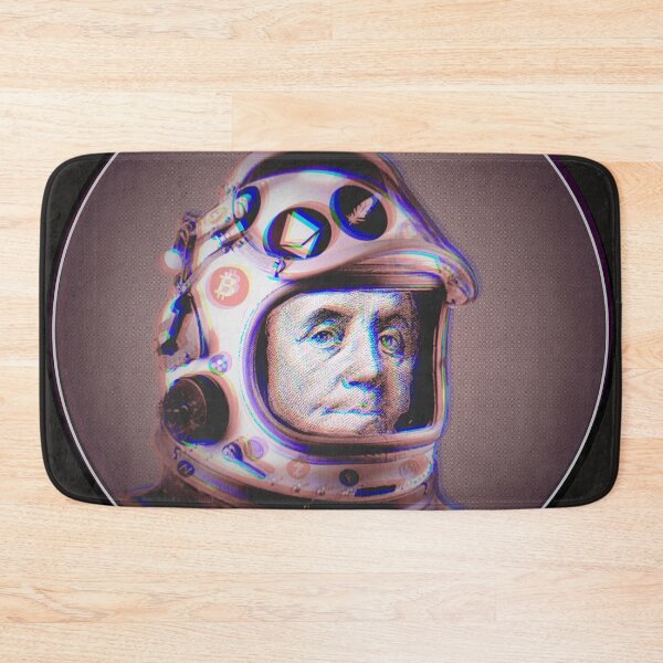 Item preview, Crypto Benjamin | Cyber Space Astronaut Miner | Vintage | Glitch designed and sold by spinolator.