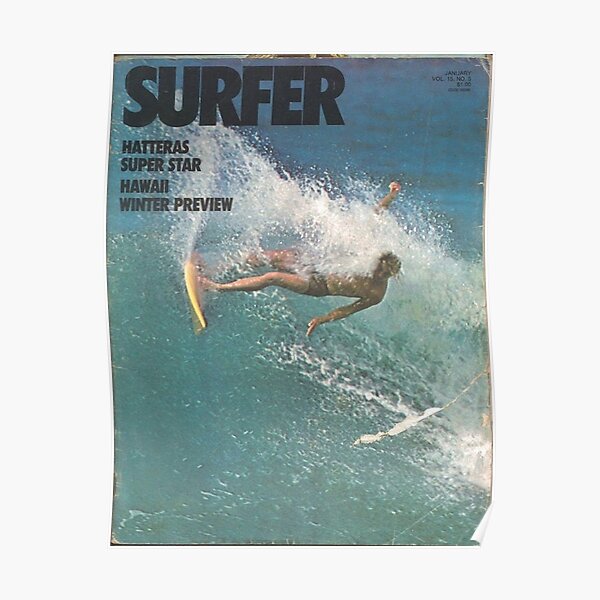 magazine de surfeur vintage Poster