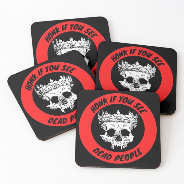 Item preview, Honk If You See Dead People - Funny Scary Skull design designed and sold by LordAudes.