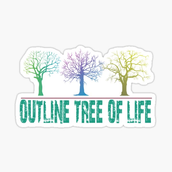 Item preview, OUTLINE TREE OF LIFE T - SHIRTS designed and sold by STTrillion.