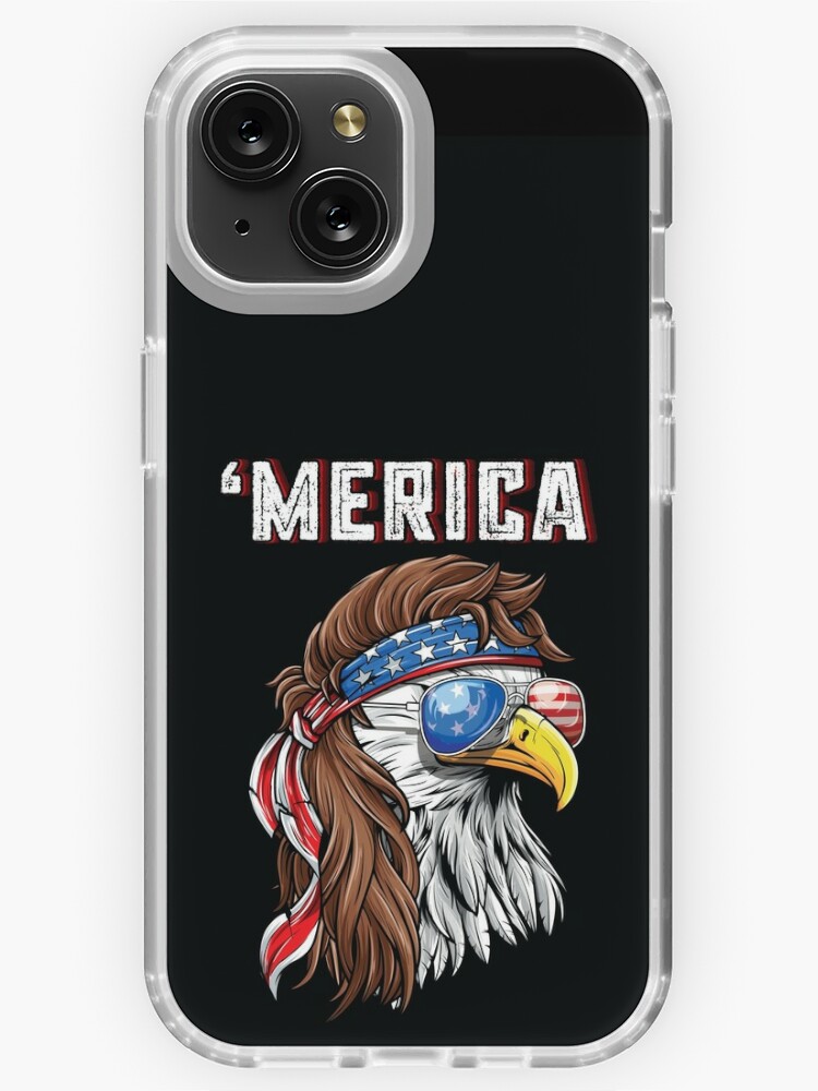 : iPhone 13 Bald Eagle with USA Flag Case : Cell Phones &  Accessories