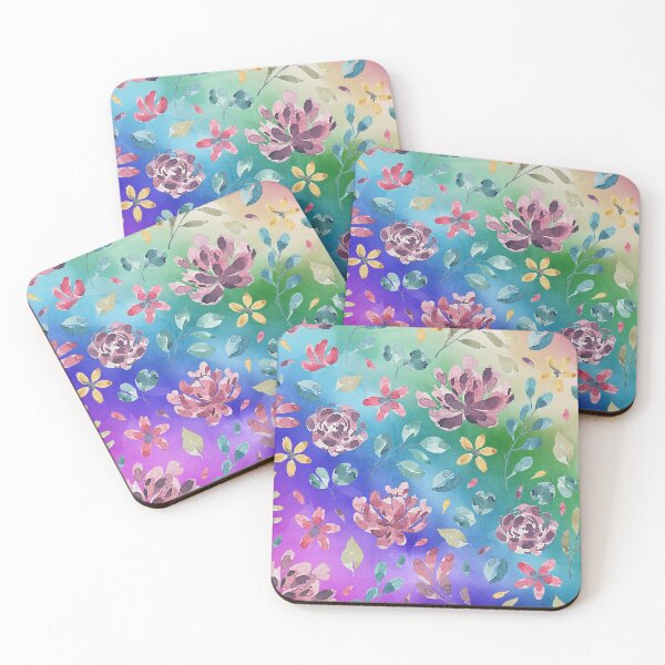 Item preview, floral watercolor pattern designed and sold by cutecrazytshirt.