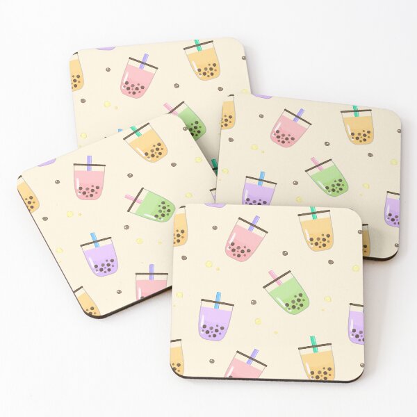Item preview, Bubble Tea (Boba) Pattern designed and sold by Lindy Designs.