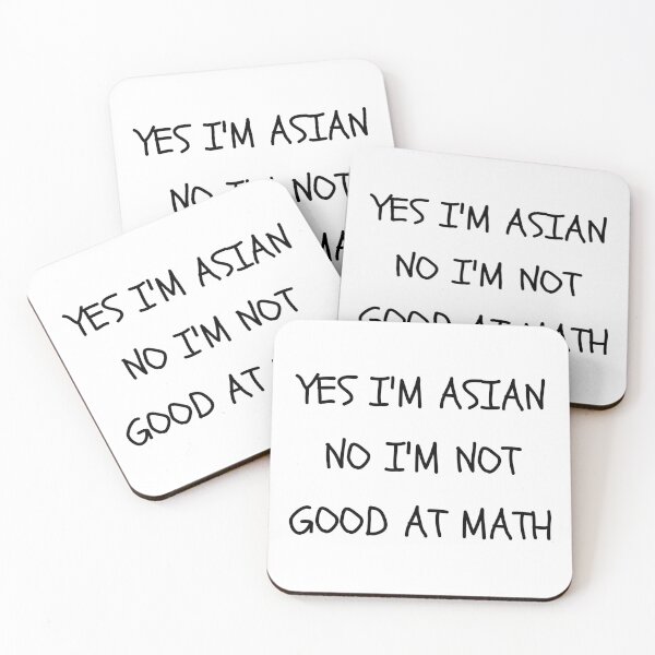 Item preview, Yes I'm Asian No I'm not Good at Math Stop Asian Hate designed and sold by HDTees4U.