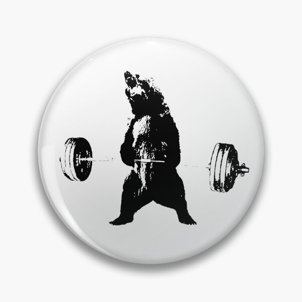 Item preview, Deadlifting Bear designed and sold by mandarinolive.
