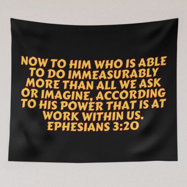 Item preview, Bible Verse Ephesians 3:20 designed and sold by Prayingwarrior.