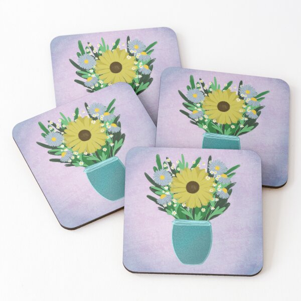 Item preview, Sunflower, chamomile and mums designed and sold by Willow-on-oakes.