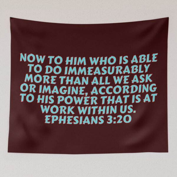 Item preview, Bible Verse Ephesians 3:20 designed and sold by Prayingwarrior.