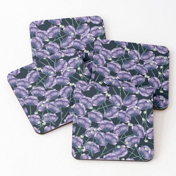 Item preview, Purple poppy flowers designed and sold by SiStaDesign.