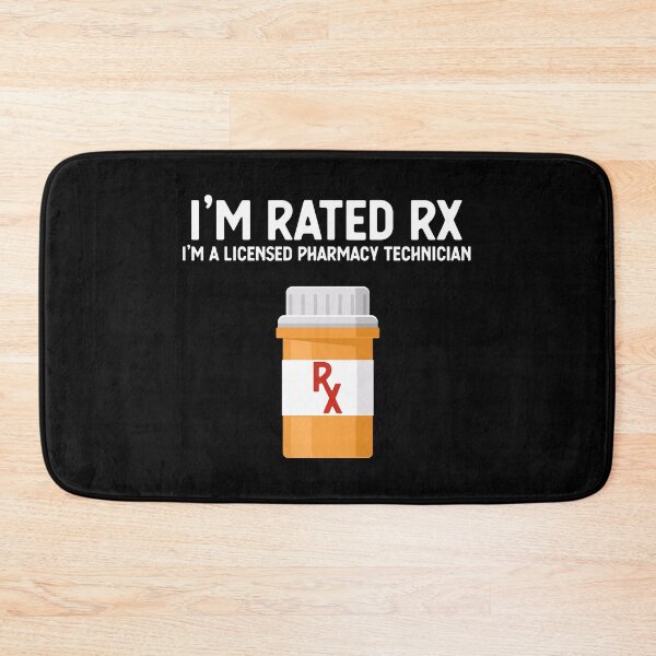 Item preview, Funny CPHT Pharmacy Technician Rated RX print designed and sold by jakehughes2015.