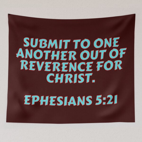 Item preview, Bible Verse Ephesians 5:21 designed and sold by Prayingwarrior.