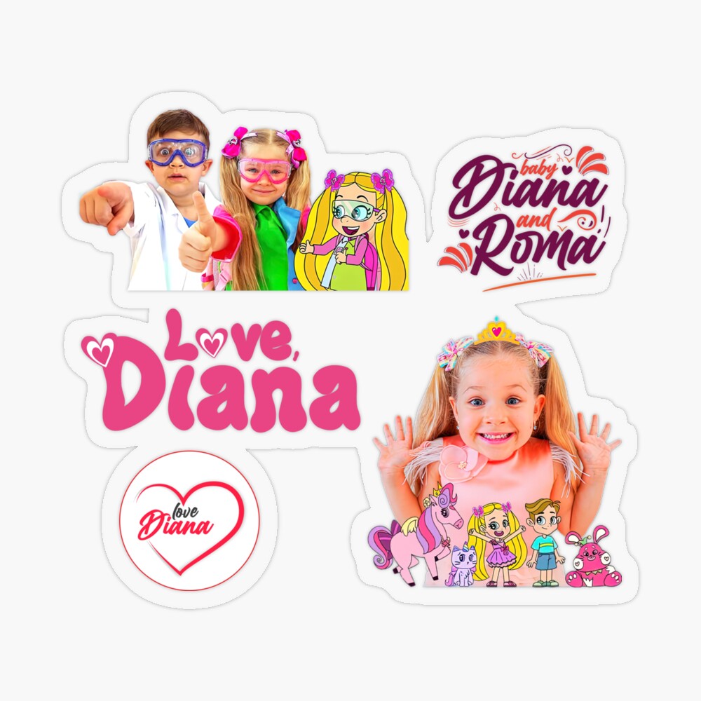 best selling The Kids Diana Show, Diana,Kids Diana Show , Cute Love Diana |  Poster