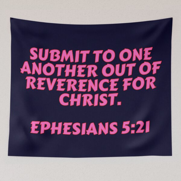 Item preview, Bible Verse Ephesians 5:21 designed and sold by Prayingwarrior.