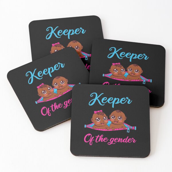 Item preview, Keeper Of The Gender Black Baby Gender Reveal Party Couple designed and sold by thegoodplan.