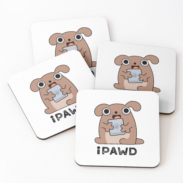 Item preview, iPawd Cute Doggie Tablet Pun designed and sold by punnybone.