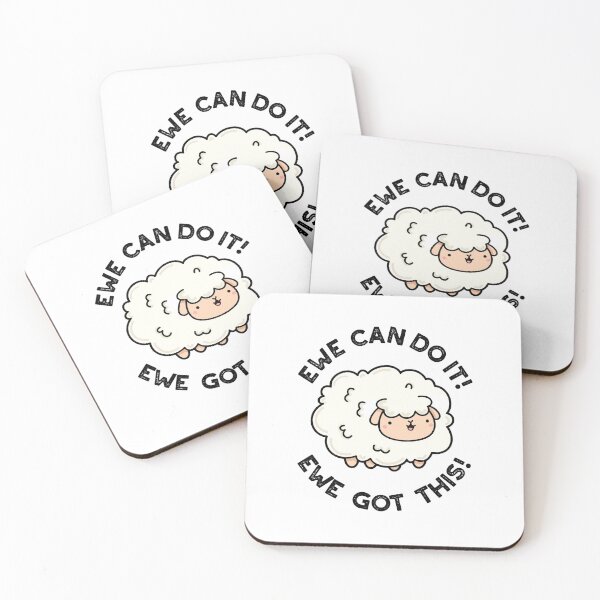 Item preview, Ewe Can Do It Ewe Got This Funny Sheep Puns  designed and sold by punnybone.