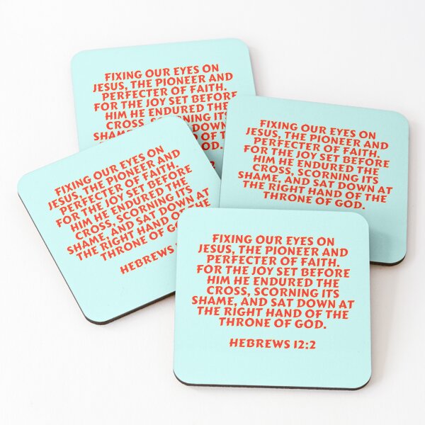 Item preview, Bible Verse Hebrews 12:2 designed and sold by Prayingwarrior.
