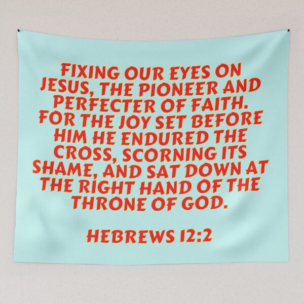Item preview, Bible Verse Hebrews 12:2 designed and sold by Prayingwarrior.