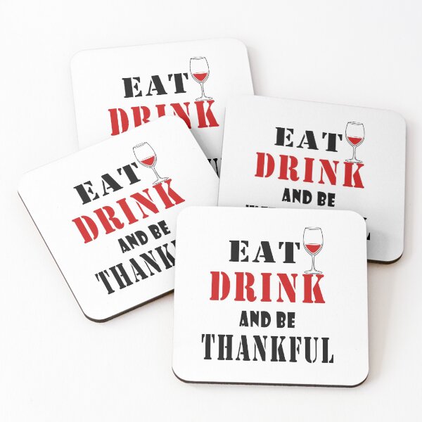 Item preview, Fuuny Thanksgiving Eat, drink, and be thankful, gift idea for happy Thanksgiving designed and sold by Mac Store.