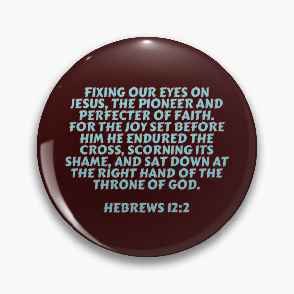 Item preview, Bible Verse Hebrews 12:2 designed and sold by Prayingwarrior.