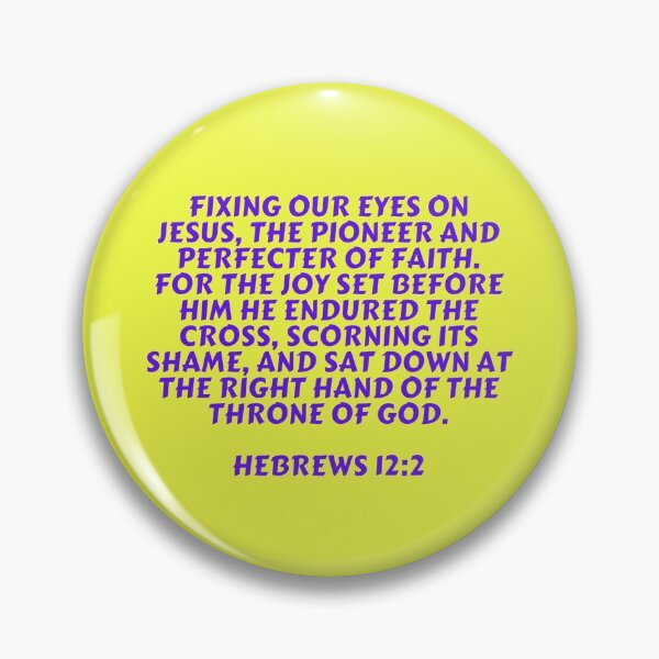 Item preview, Bible Verse Hebrews 12:2 designed and sold by Prayingwarrior.