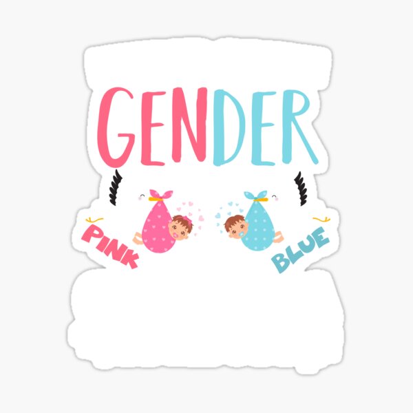 Pregnancy Gender Reveal Boy or Girl New Parents Party Sticker for Sale by STaYLi  Smith (Abdelaziz Slimane)