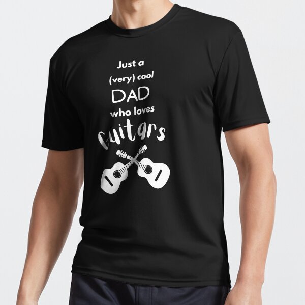 Just a dad who loves guitars - Acoustic version Active T-Shirt